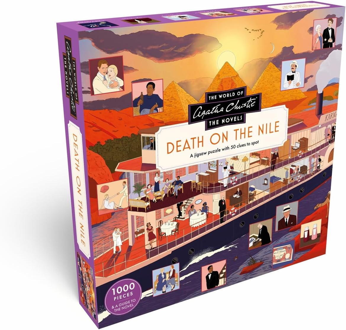The World of Agatha Christie: Death on the Nile: A 1000-piece jigsaw puzzle with 50 clues to spot