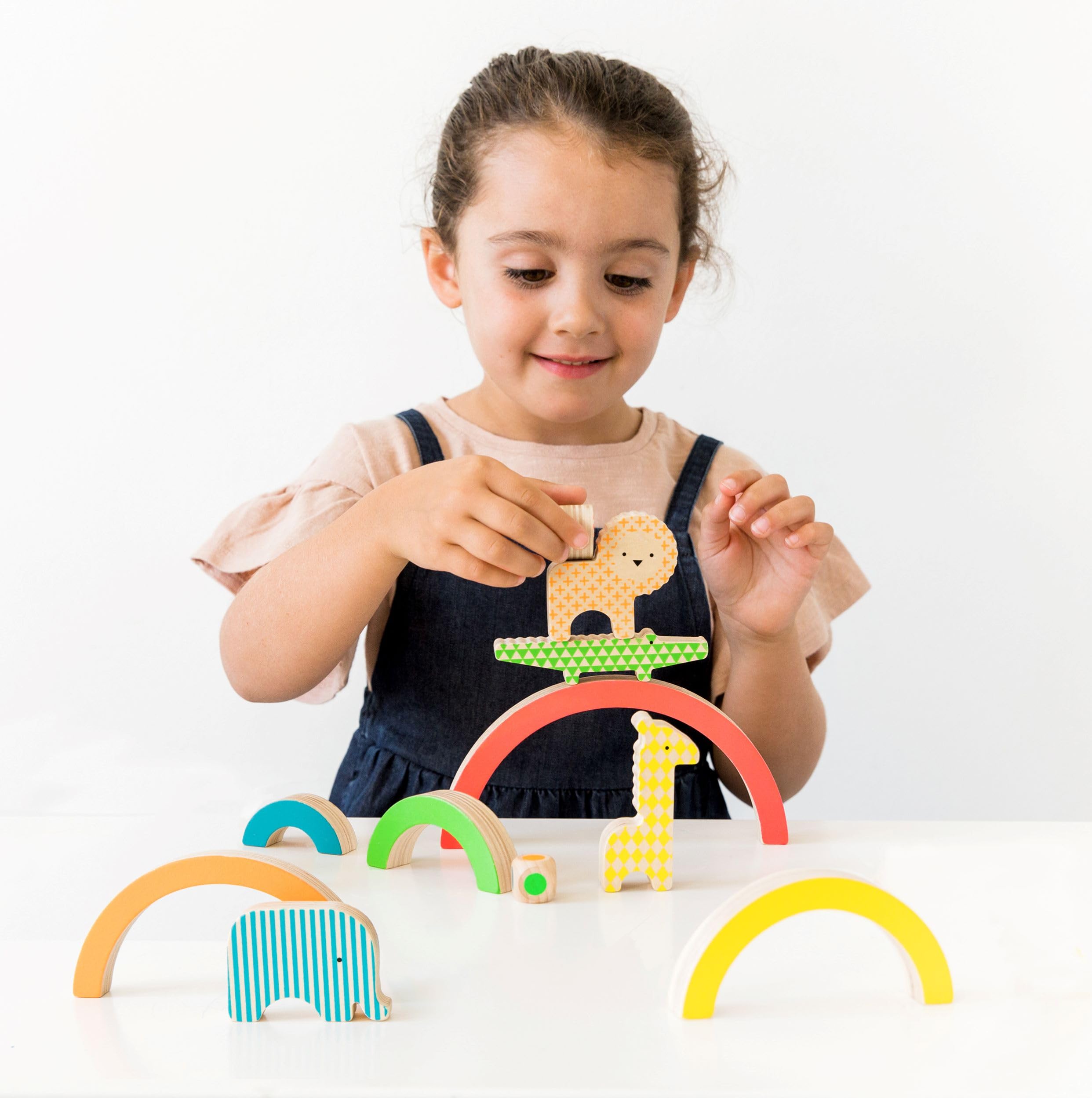 Wild Rainbow Wooden Balancing Toy, Multicoloured