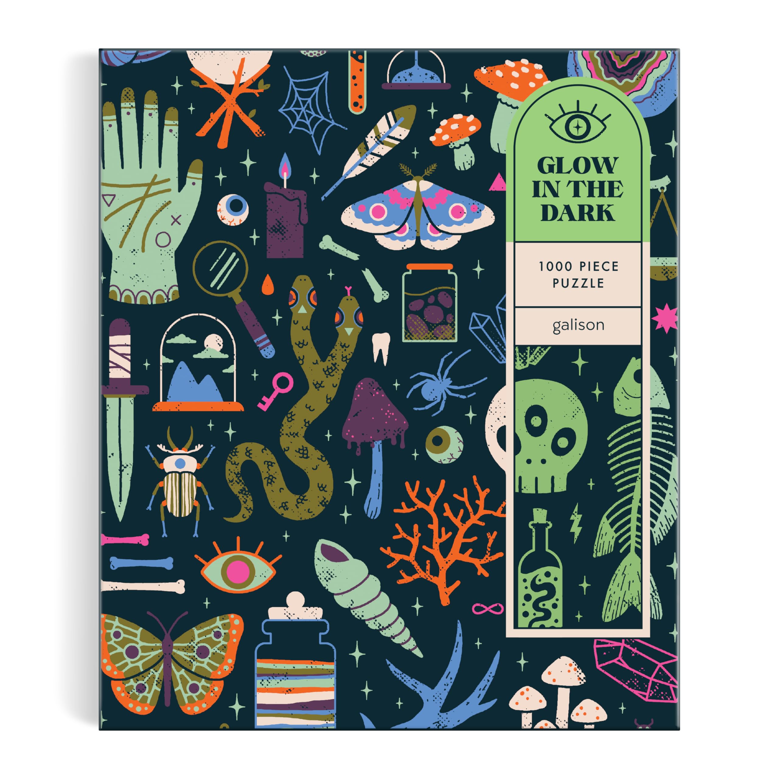 Occult and Curious 1000 Piece Glow in the Dark Puzzle