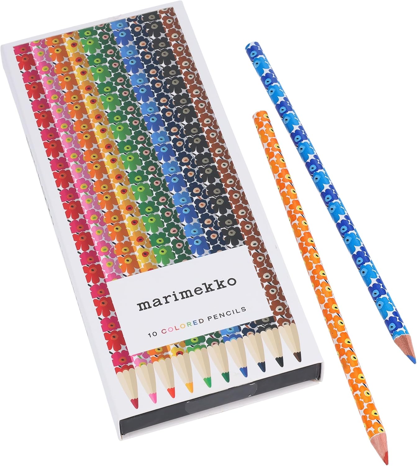 Marimekko Colored Pencils (Unikko) - 10 Colored Pencils