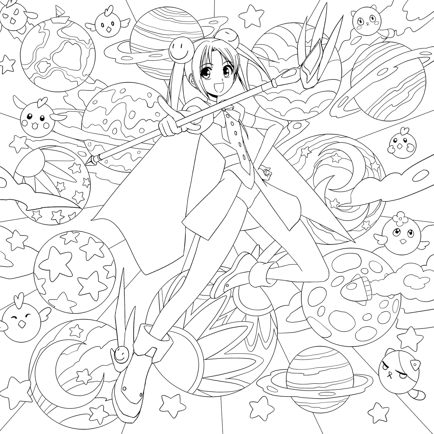 Manga Mania Coloring Book: Over 100 Cute Characters to Color