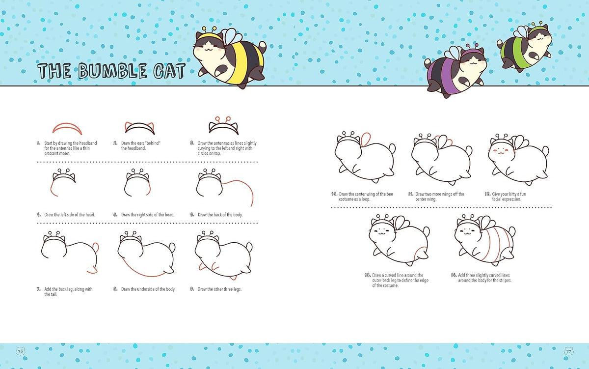 Mini Kawaii Kitties: Learn How to Draw 75 Cats in All Their Glory