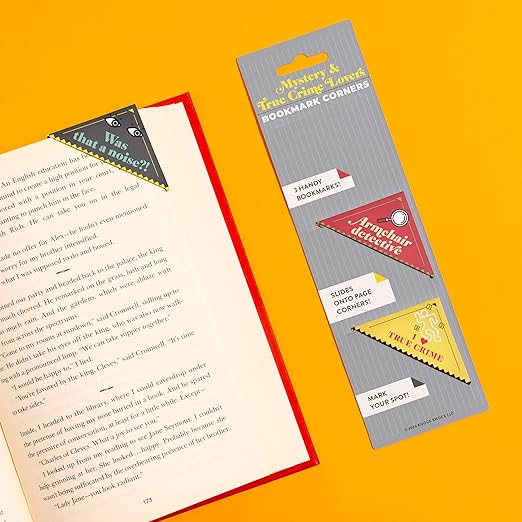 Knock Knock Mystery & True Crime Lovers Bookmark Corners