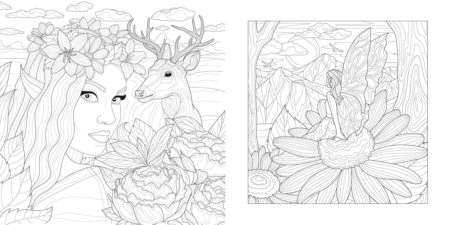 Magical Nature: Colouring Book
