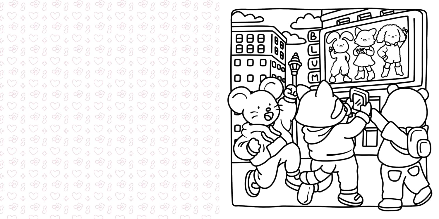 K-Pop Cuties: Adorable Characters to Color