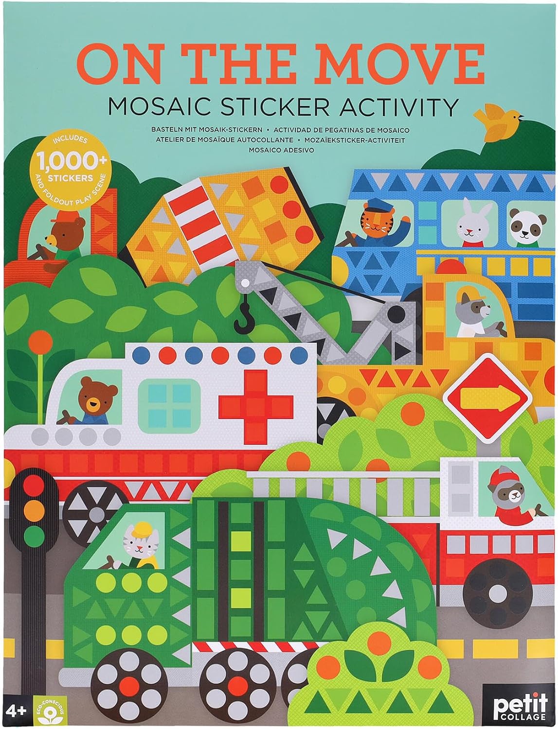 On The Move Mosaic Sticker Activity