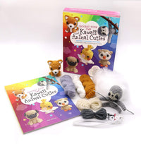 Crochet Your Own Kawaii Animal Cuties: Includes 12 Adorable Patterns and Materials to Make a Shiba Puppy and Sloth