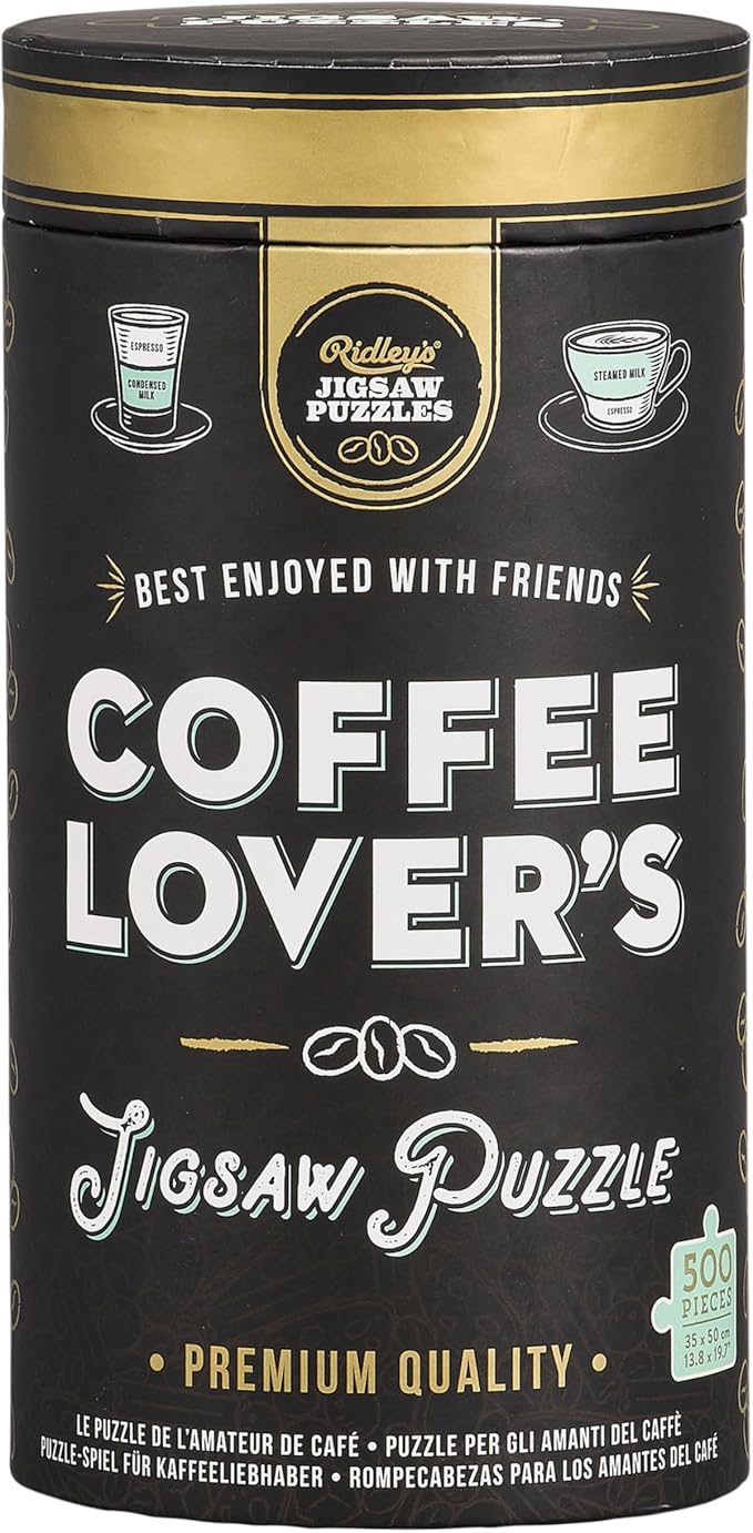 Coffee Lover's 500 Piece Jigsaw Puzzle
