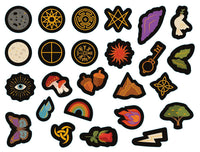 Charm Casting: Decode magickal symbols to reveal your destiny - Includes: casting board, 24 card charms, guidebook and bag