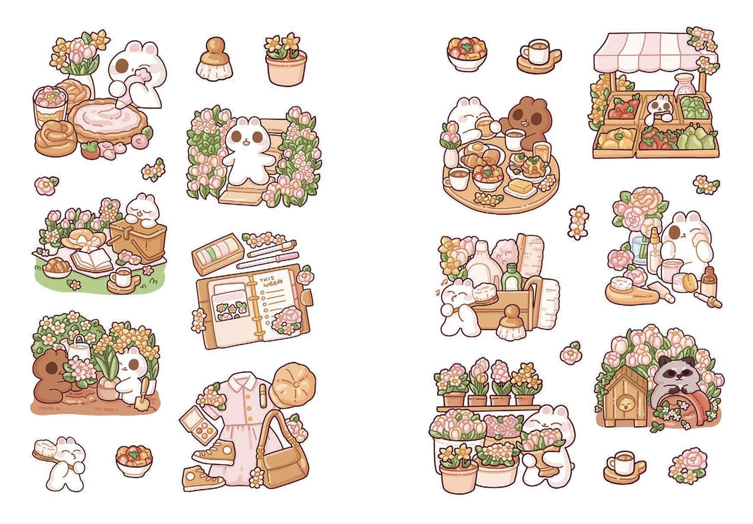 Cozy Moments: A Cute 'n' Cozy Little Sticker Book