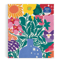 Zodiac Flowers – 1000 Piece Puzzle Featuring Artistic Flowers Paired With Zodiac Signs