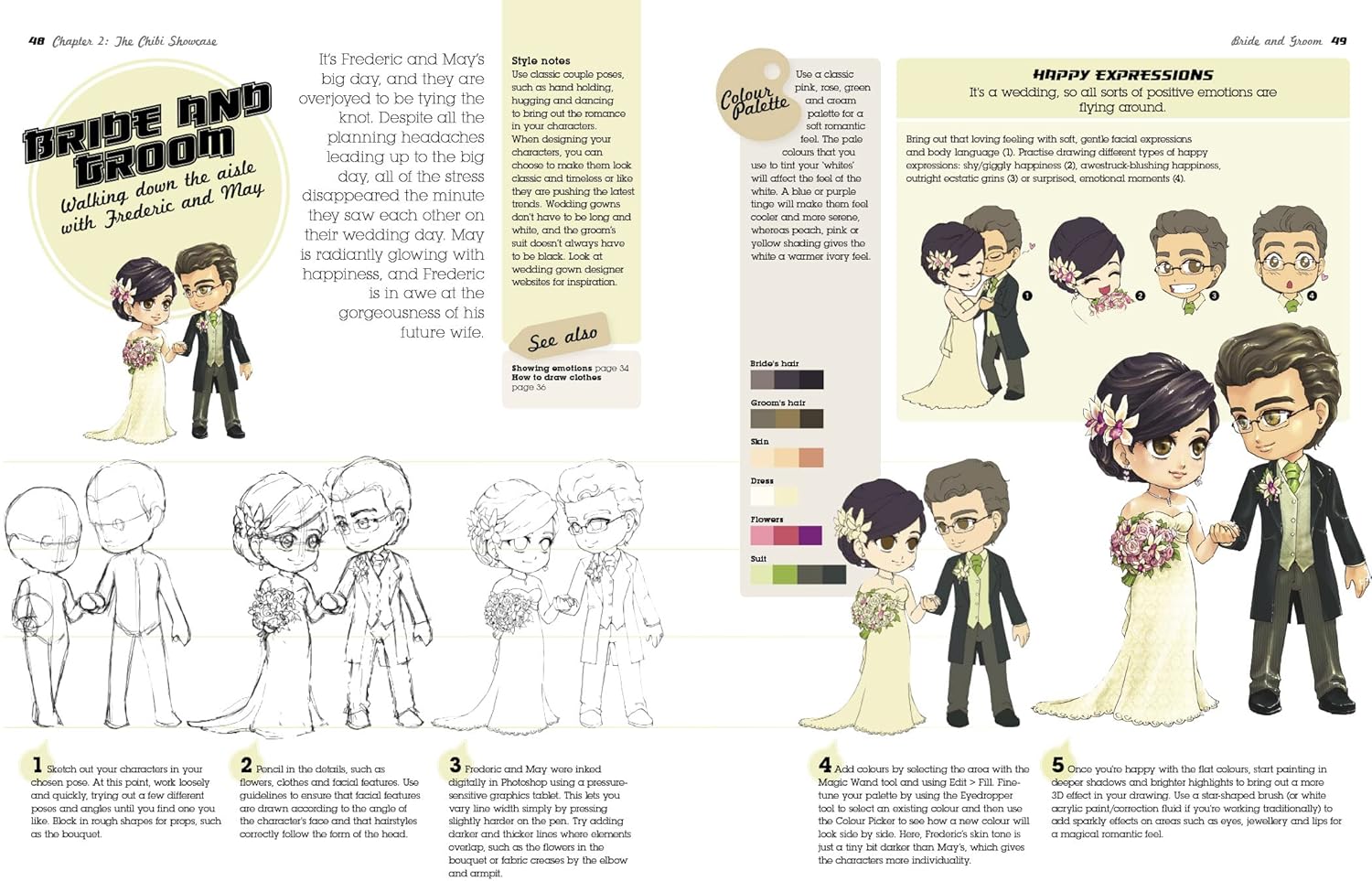 Super-Cute Manga Chibis to Draw and Paint