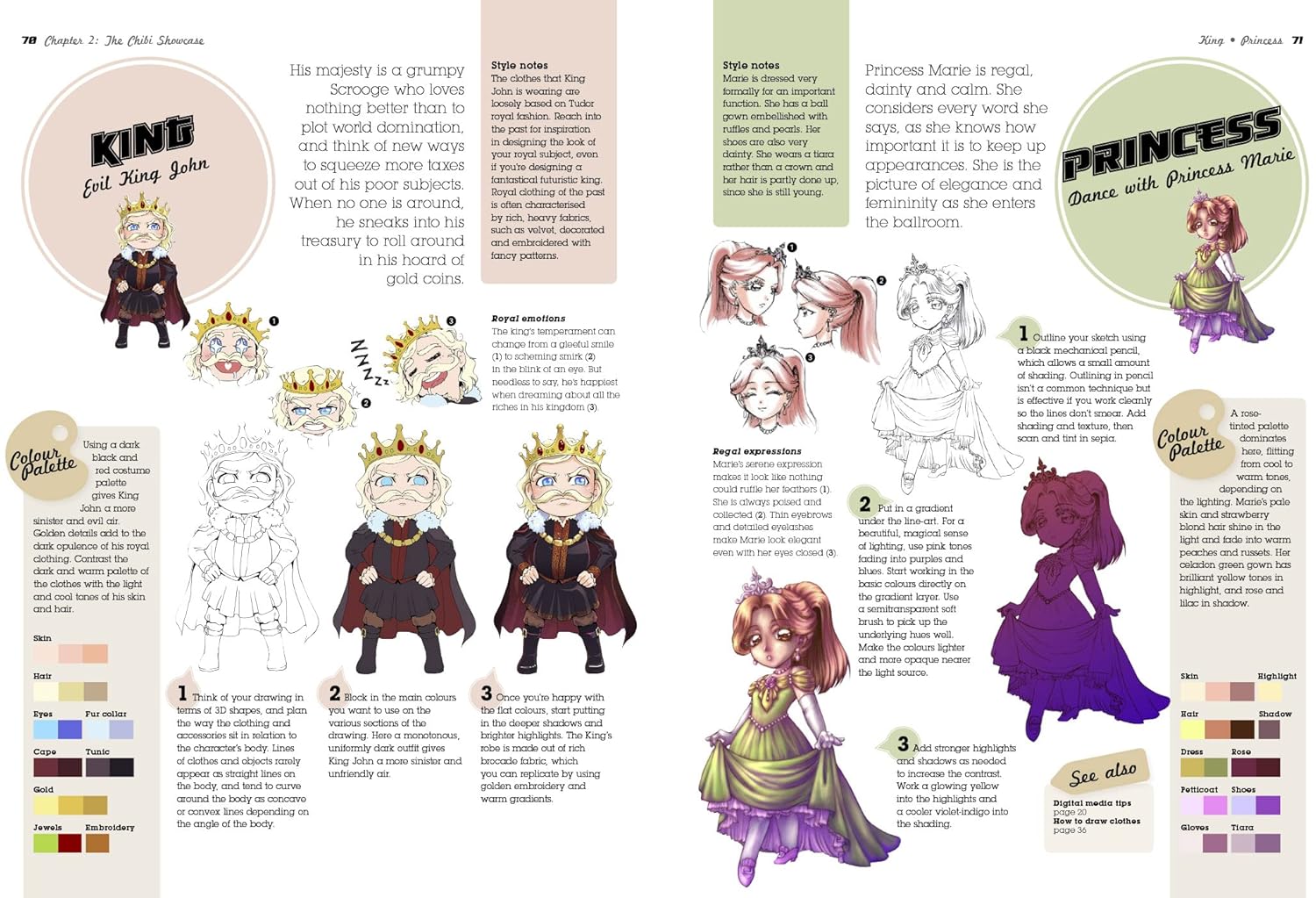 Super-Cute Manga Chibis to Draw and Paint