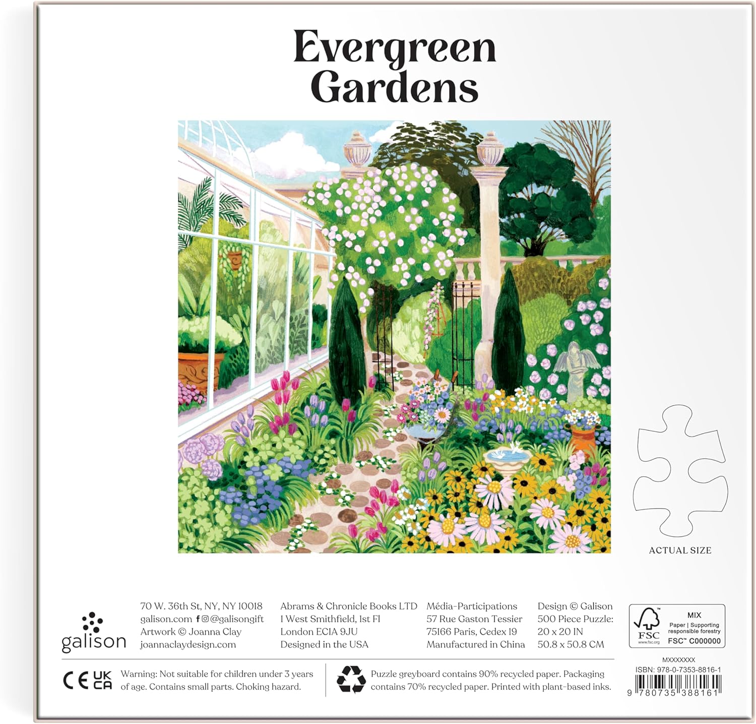 Evergreen Gardens 500 Piece Puzzle