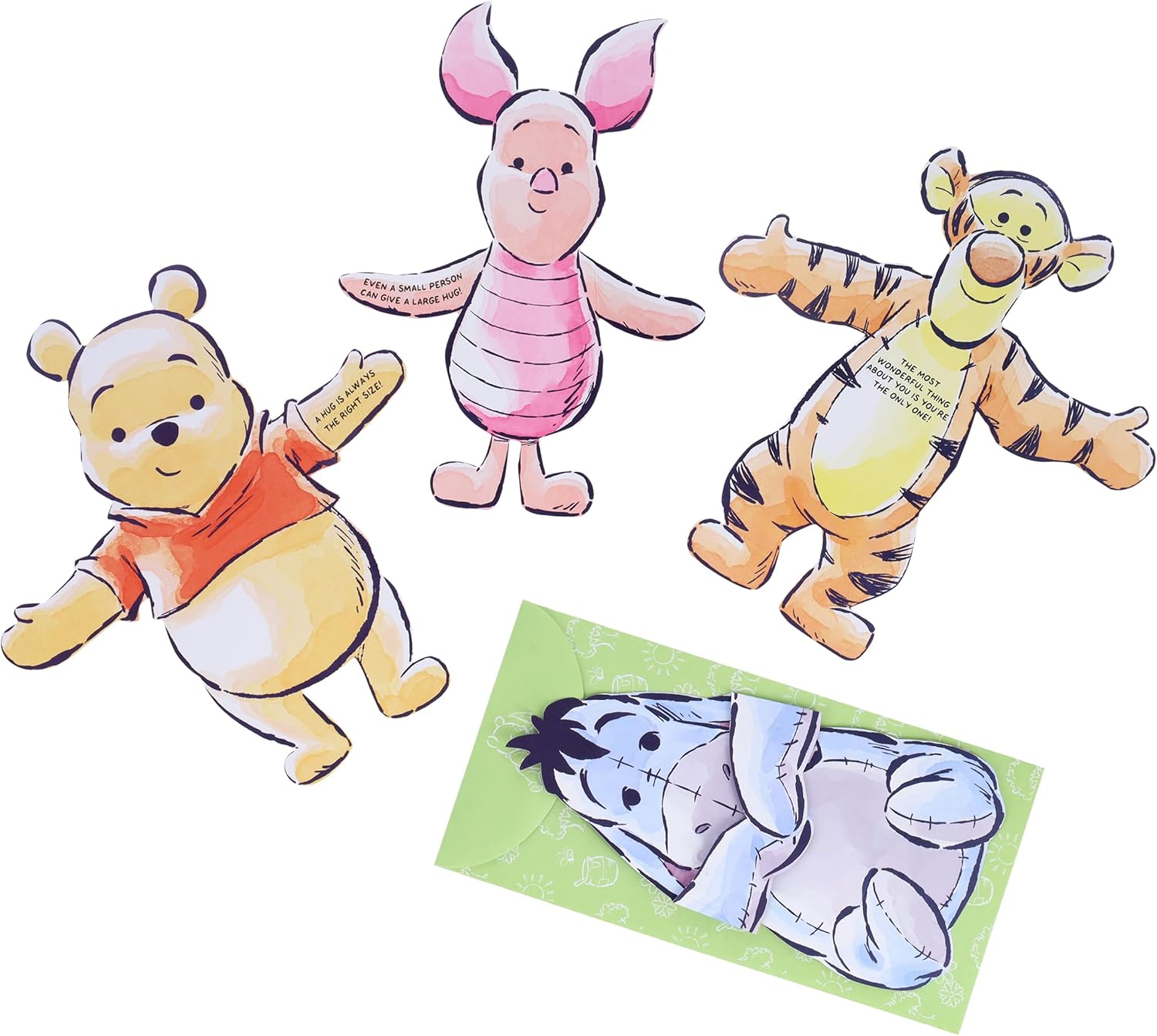 Winnie the Pooh Hugs Notecards - 12 Notecards and Envelopes