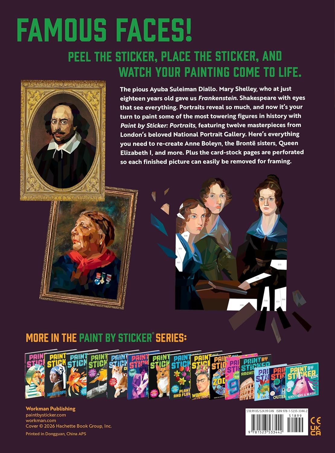 Paint by Sticker: Portraits: Re-create 12 Historic Paintings One Sticker at a Time!