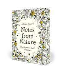 Johanna Basford's Notes from Nature: 30 Affirmation Cards to Colour