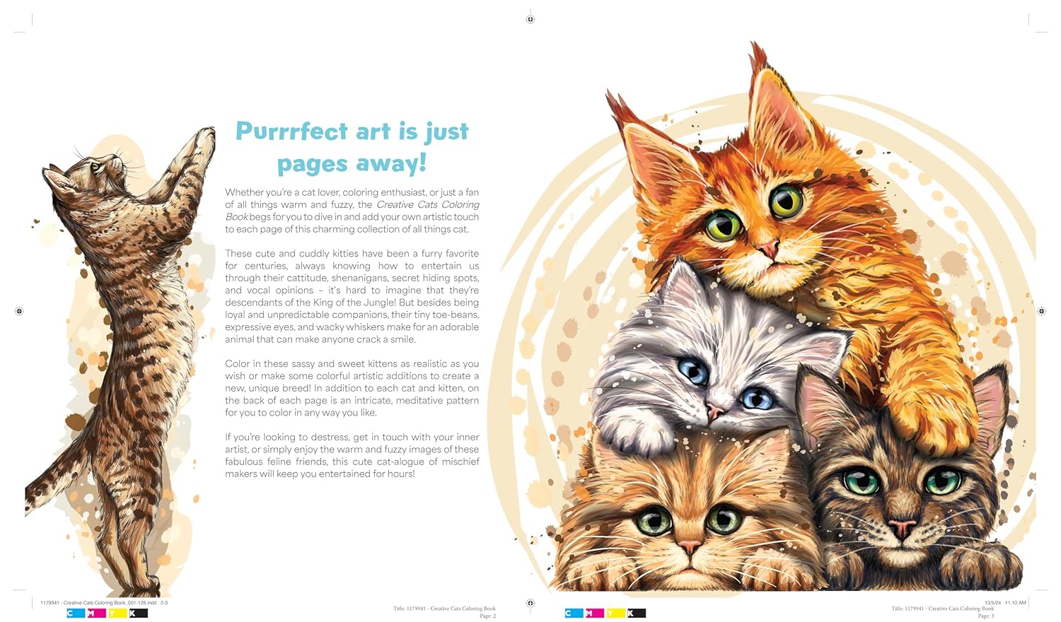 Creative Cats Coloring Book: Cat-tastic Kitties to Color - More Than 100 Pages to Color!