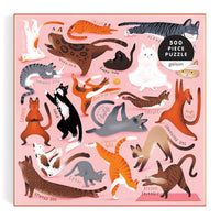 Yoga for Cats 500 Piece Puzzle