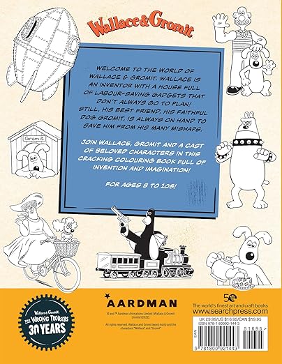 Wallace & Gromit: The Official Colouring Book
