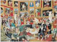 Tribuna of the Uffizi Meowsterpiece of Western Art Puzzle 1500 Piece