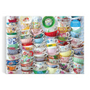 Teacups 1000 Piece Puzzle Featuring A Regency Core Mix Of Vibrant Teacups