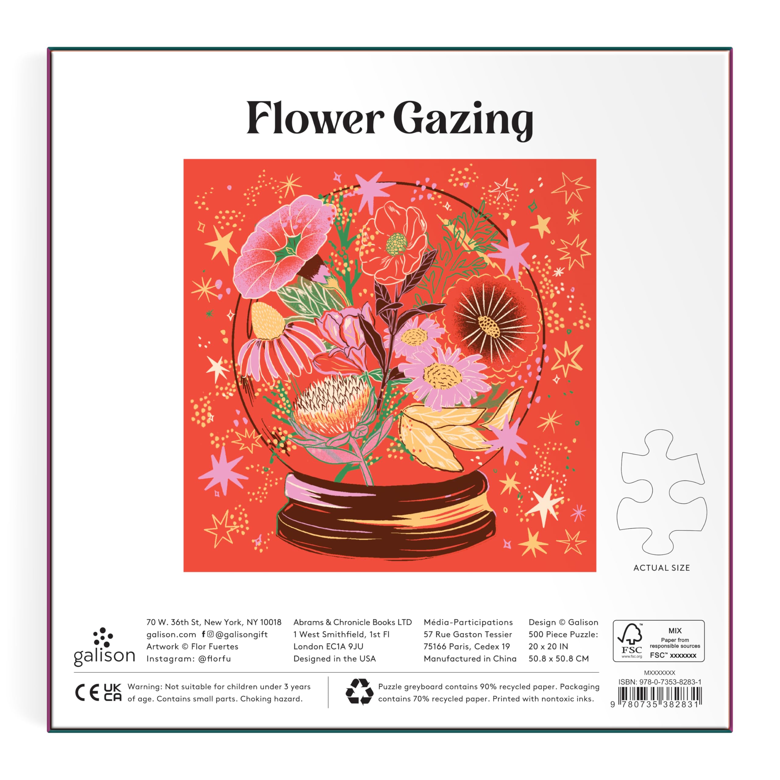 Crystal Flower Ball 500 Piece Foil Puzzle