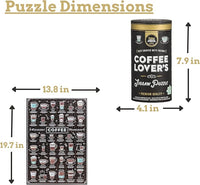 Coffee Lover's 500 Piece Jigsaw Puzzle