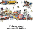 Road Trip!: A 1000-Piece Jigsaw Puzzle, Grey, Black, Green, Brown