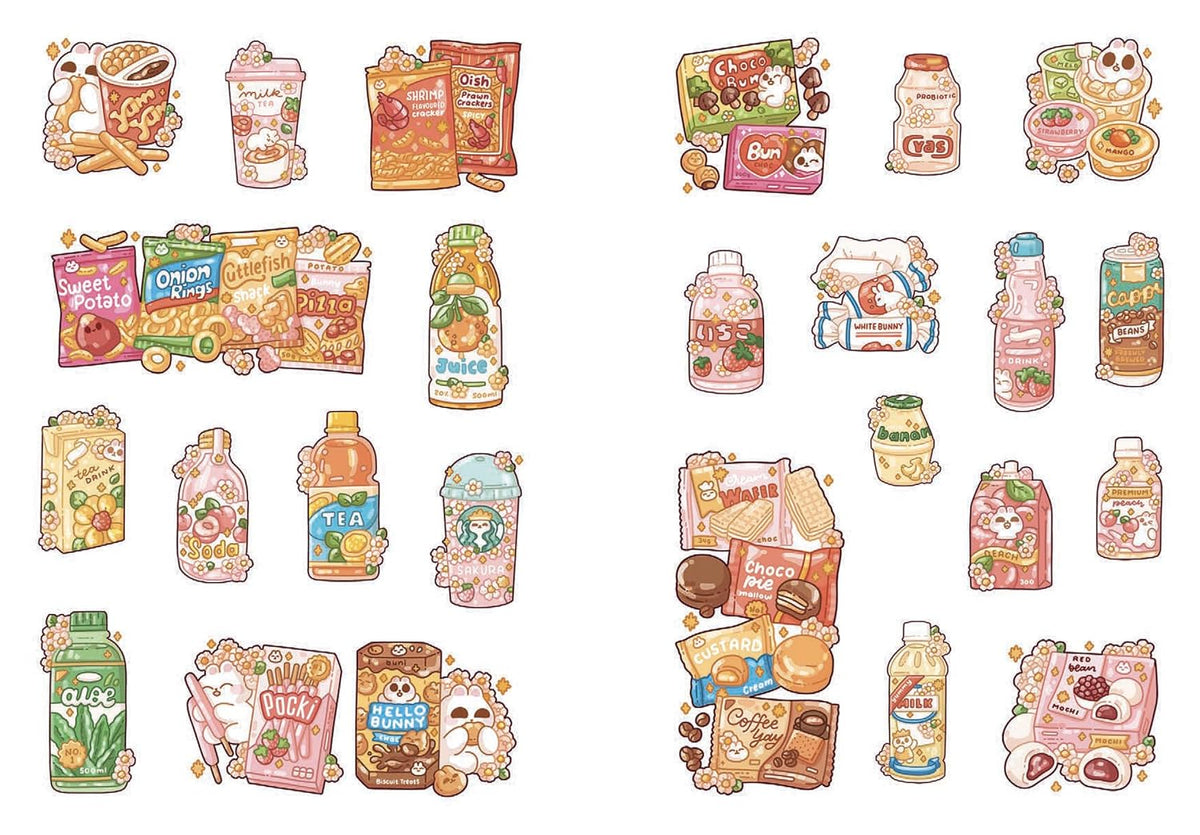 Cozy Food: A Cute 'n' Cozy Little Sticker Book