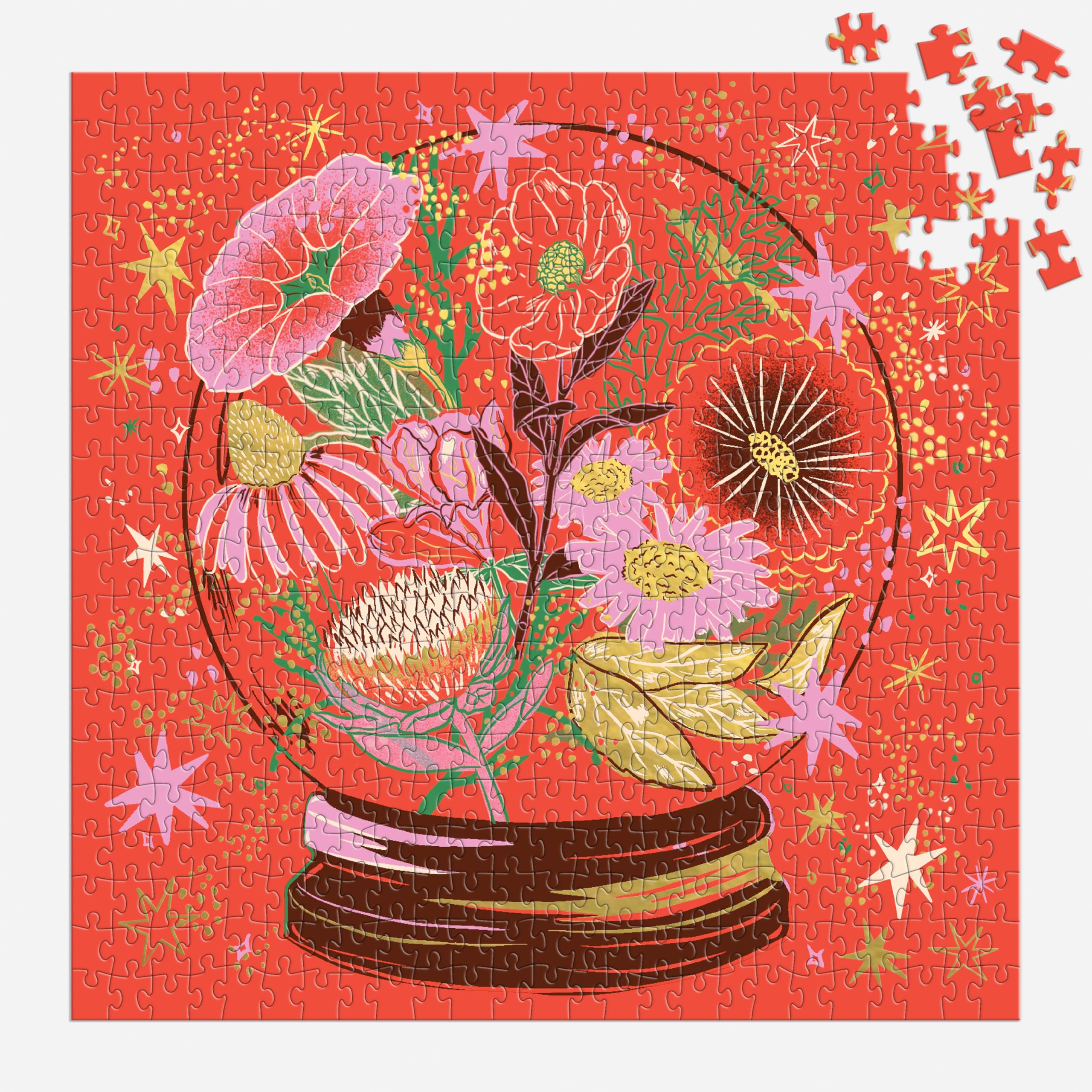 Crystal Flower Ball 500 Piece Foil Puzzle