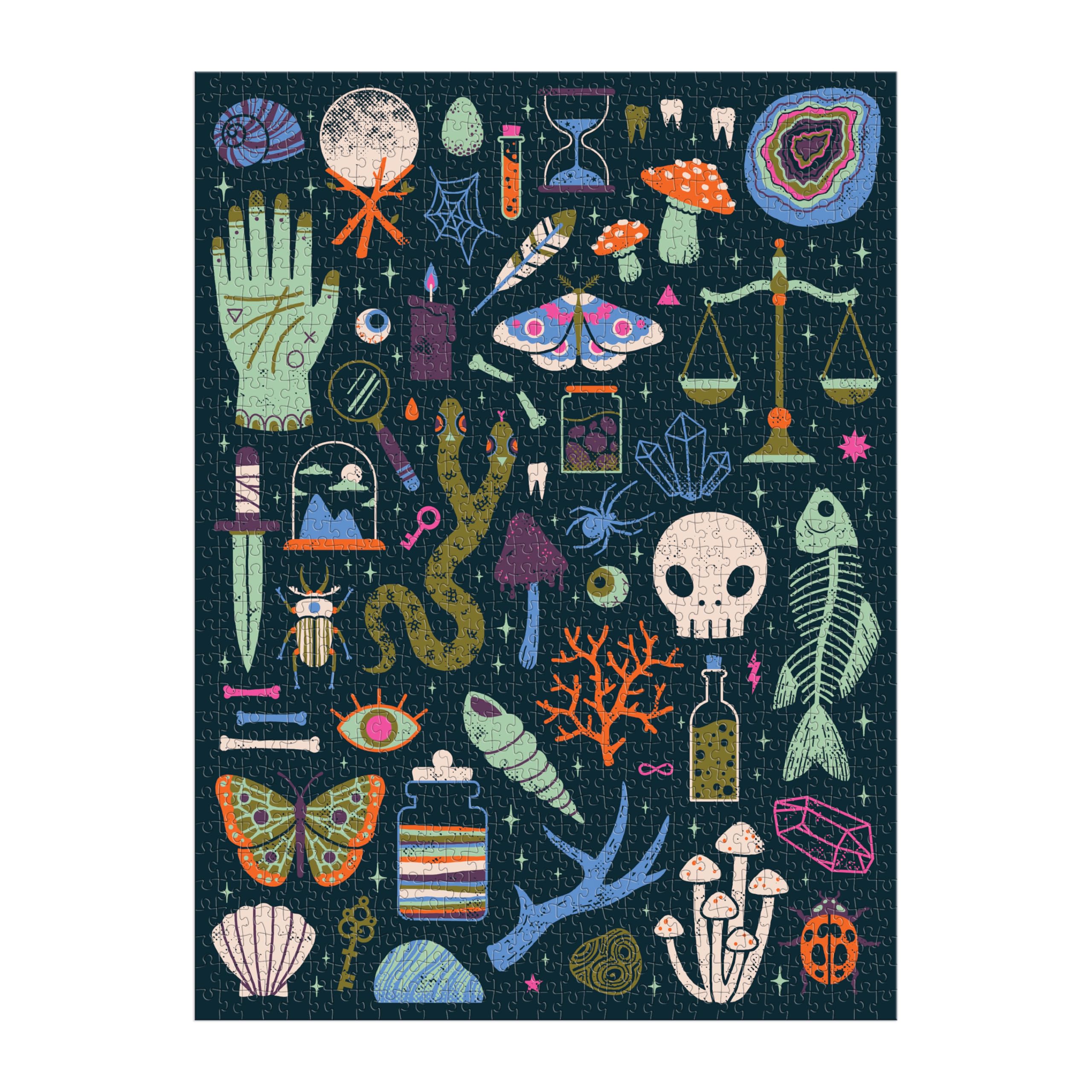 Occult and Curious 1000 Piece Glow in the Dark Puzzle