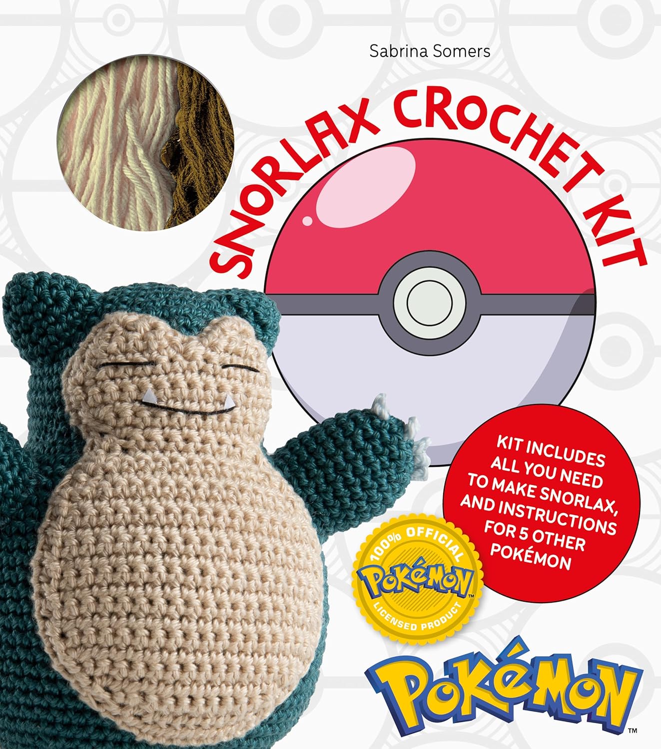 Pokémon Crochet Snorlax Kit: Includes materials to make Snorlax and instructions for 5 other Pokémon