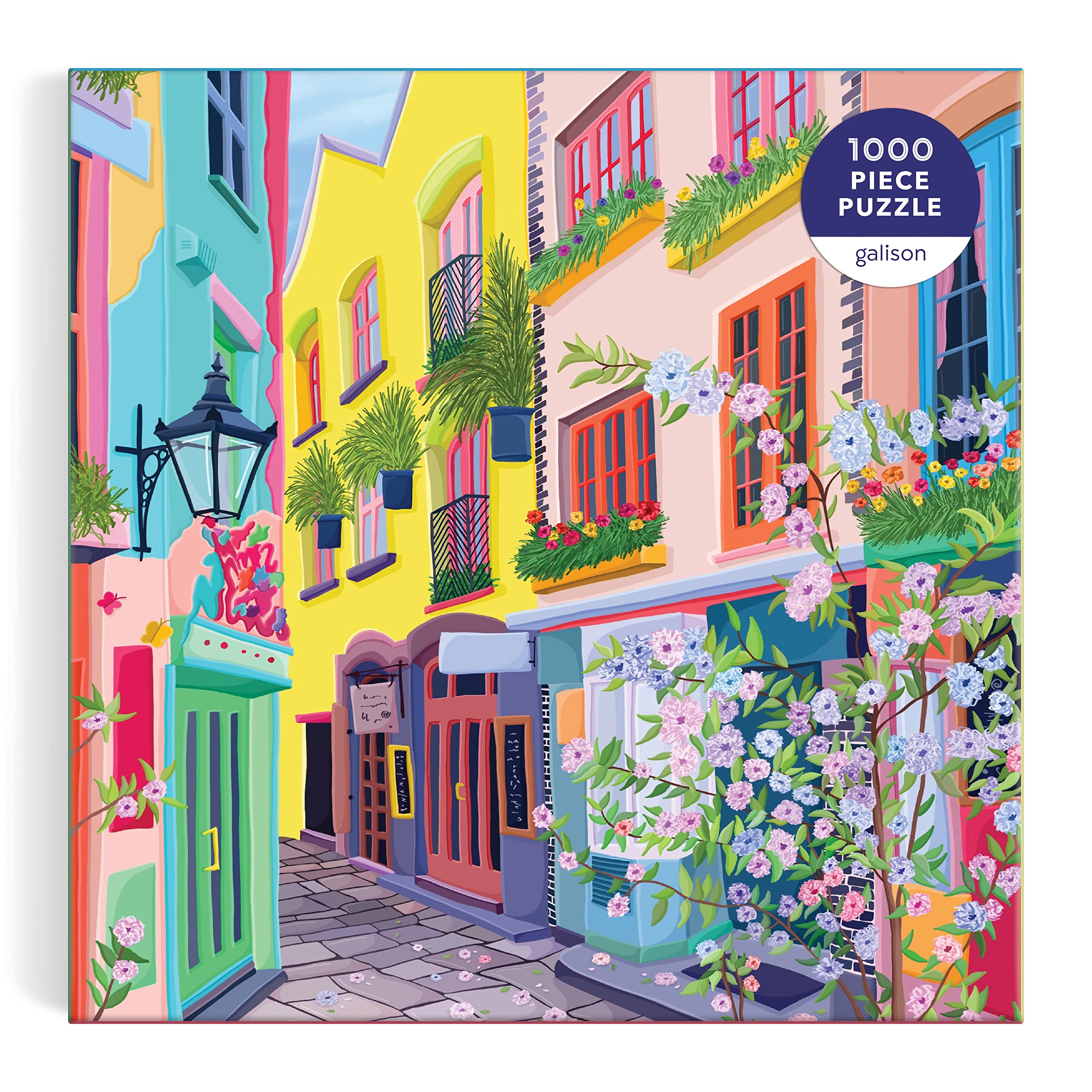 London Passage – 1000 Piece Puzzle Fun and Challenging Activity with Bright and Bold Artwork of Colorful London Streets for Adults and Families