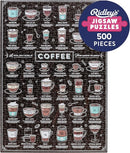 Coffee Lover's 500 Piece Jigsaw Puzzle