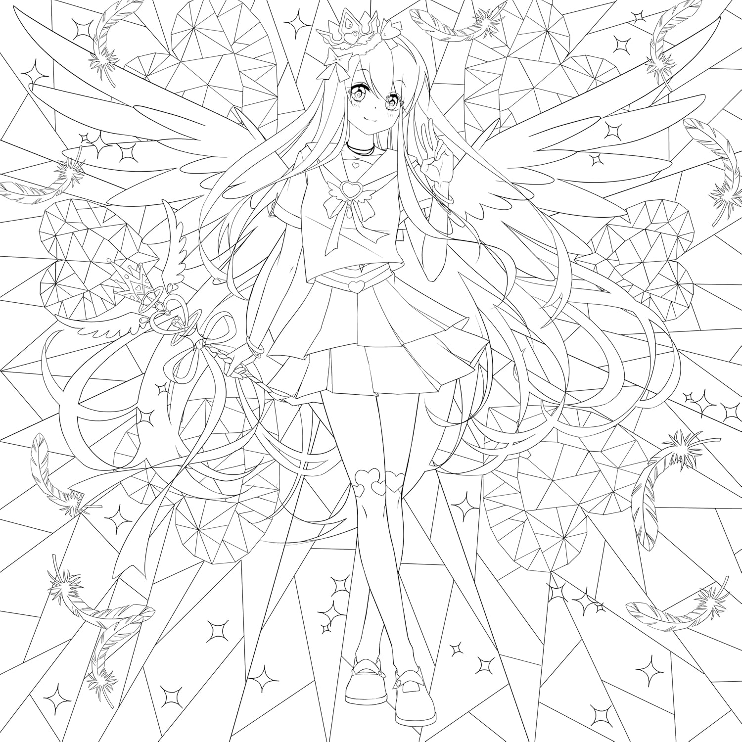 Manga Mania Coloring Book: Over 100 Cute Characters to Color