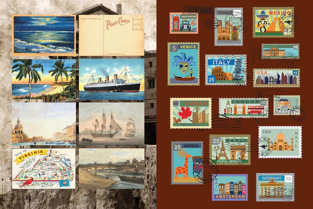 Epic Journeys and Grand Tours Travel Sticker, Color and Activity Book