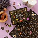 Charm Casting: Decode magickal symbols to reveal your destiny - Includes: casting board, 24 card charms, guidebook and bag