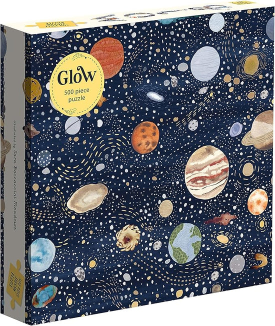 Glow Puzzle: 500 Piece Space-themed Jigsaw Puzzle