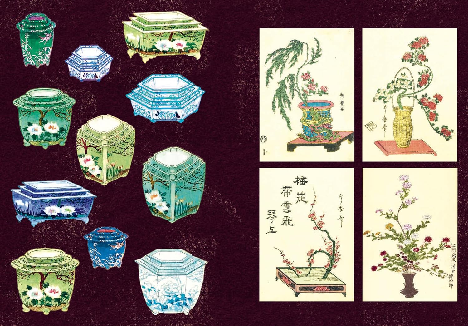 Japanese Flowers: A Little Sticker Book