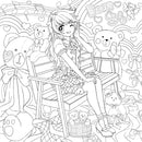 Manga Mania Coloring Book: Over 100 Cute Characters to Color