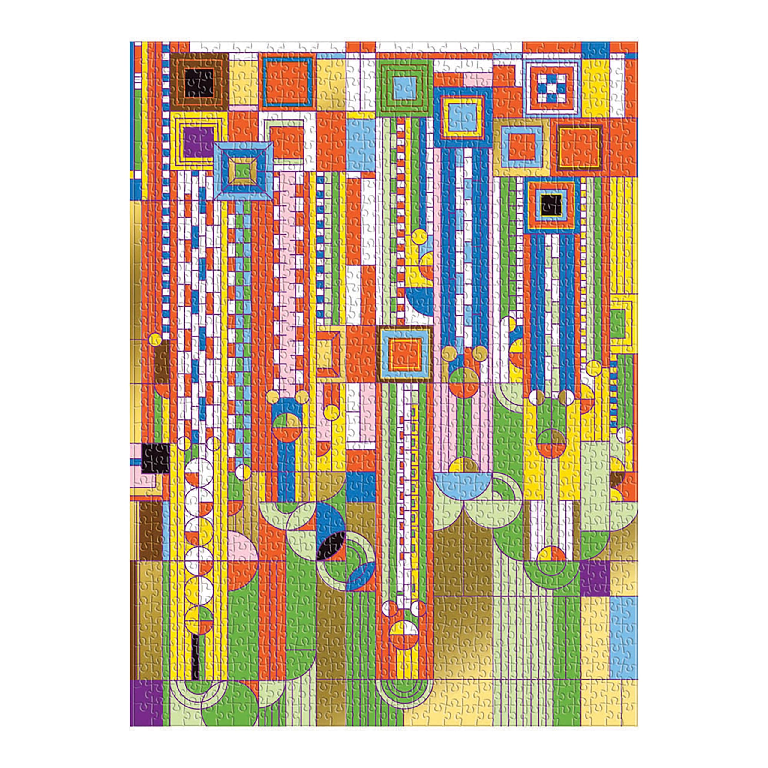 Frank Lloyd Wright Saguaro Cactus And Forms Foil Stamped 1000 Piece Puzzle