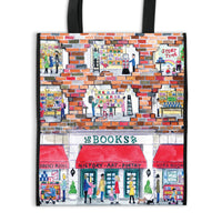 Michael Storrings A Day at the Bookstore Reusable Tote Bag