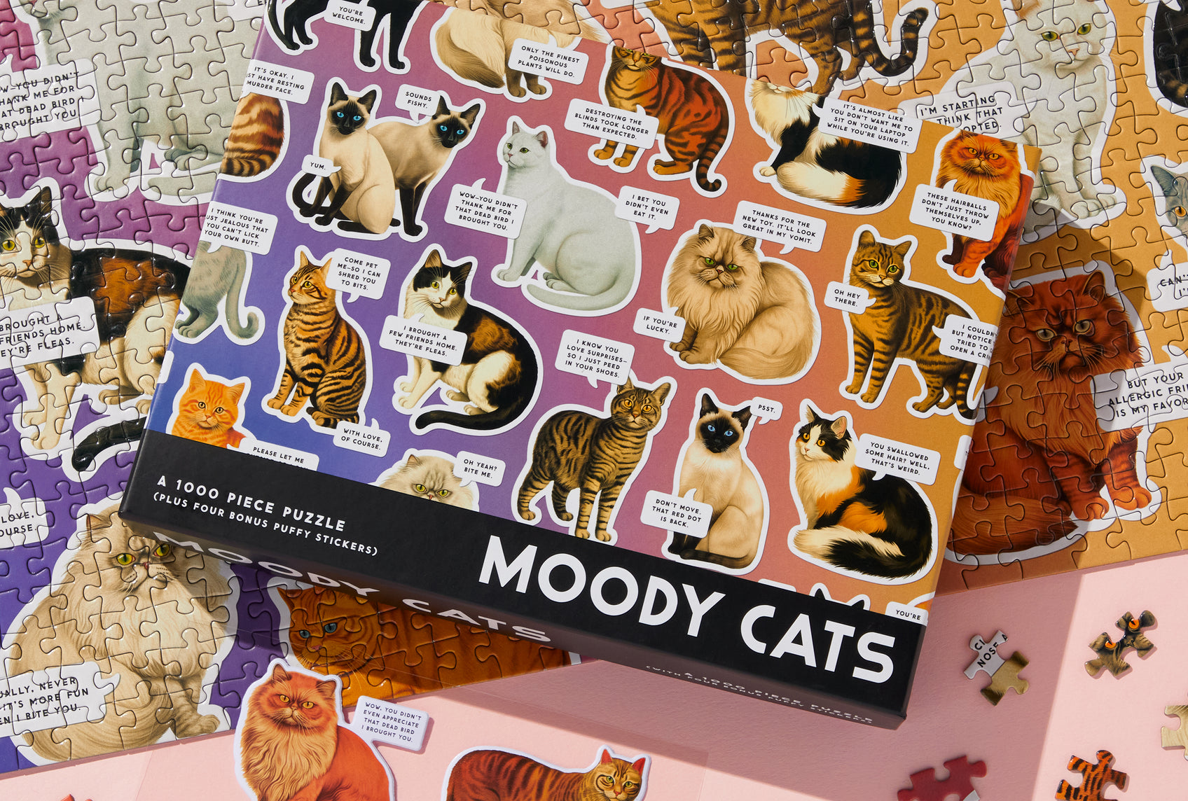 Moody Cats 1000 Piece Puzzle
