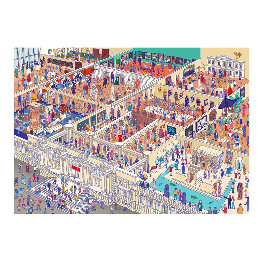 The World of the Museum: An art lover s 1000-piece jigsaw puzzle with over 80 masterpieces to spot