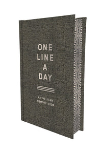 Charcoal Canvas One Line a Day - A Five-Year Memory Book