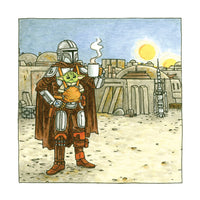Star Wars The Mandalorian and Child 2027 Wall Calendar
