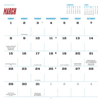 Hot Wheels Garage of Legends 2027 Wall Calendar