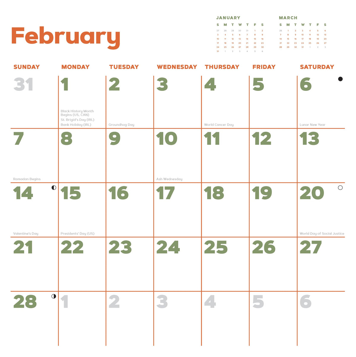 Catffirmations 2027 Wall Calendar