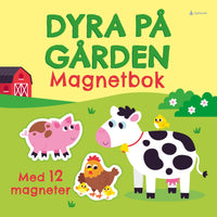 Dyra på gården - magnetbok